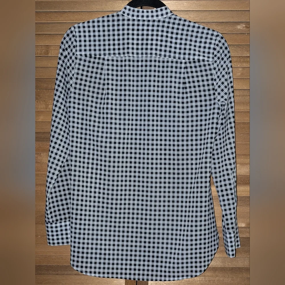 J. Crew Black and White Gingham Shirt